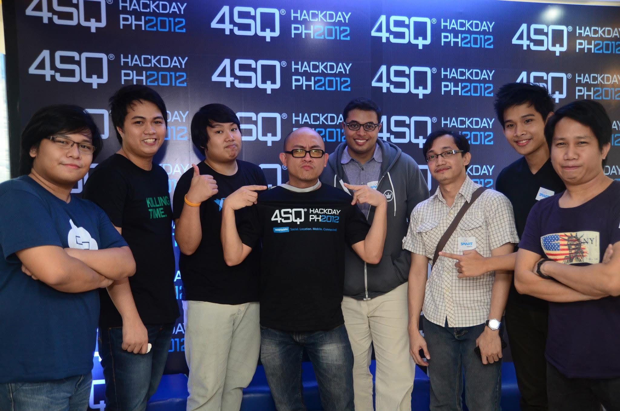 WebGeek team at Foursquare 4SQ Hackday PH 2012