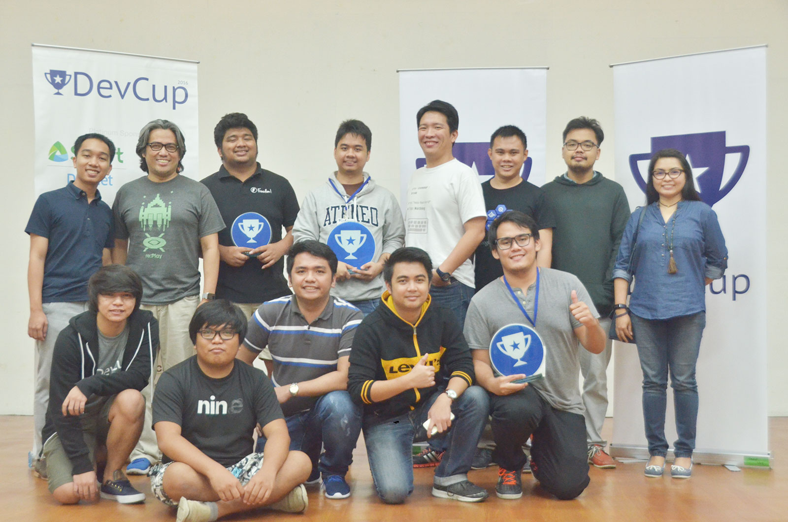 Developers presenting at WebGeek DevCup